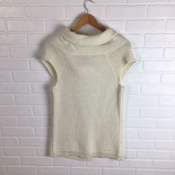 𝅺MOHAIR wool & mohair blend sweater cardigan knit double brest sleeveless - Picture 2 of 16